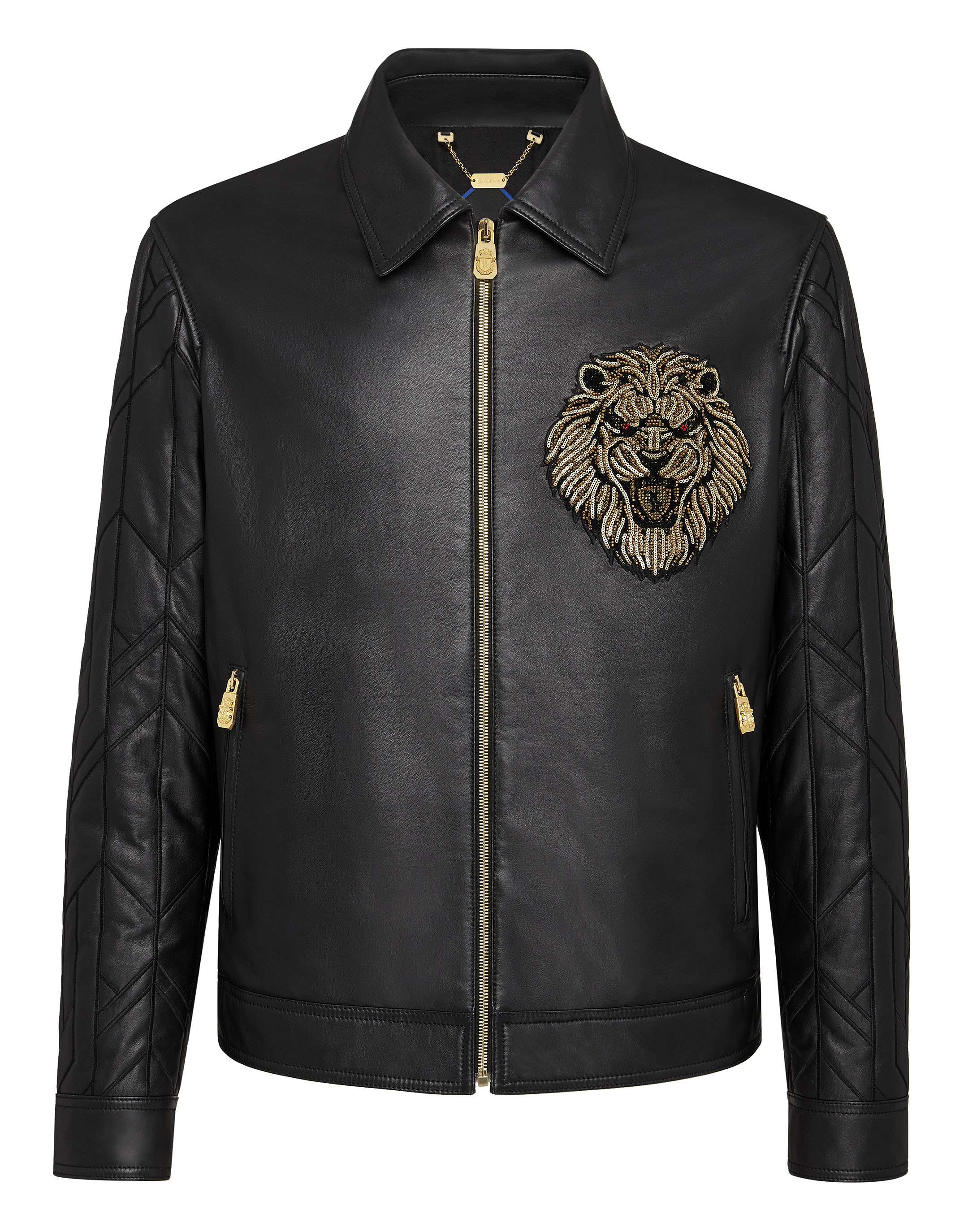 Leather Jacket Lion Billionaire